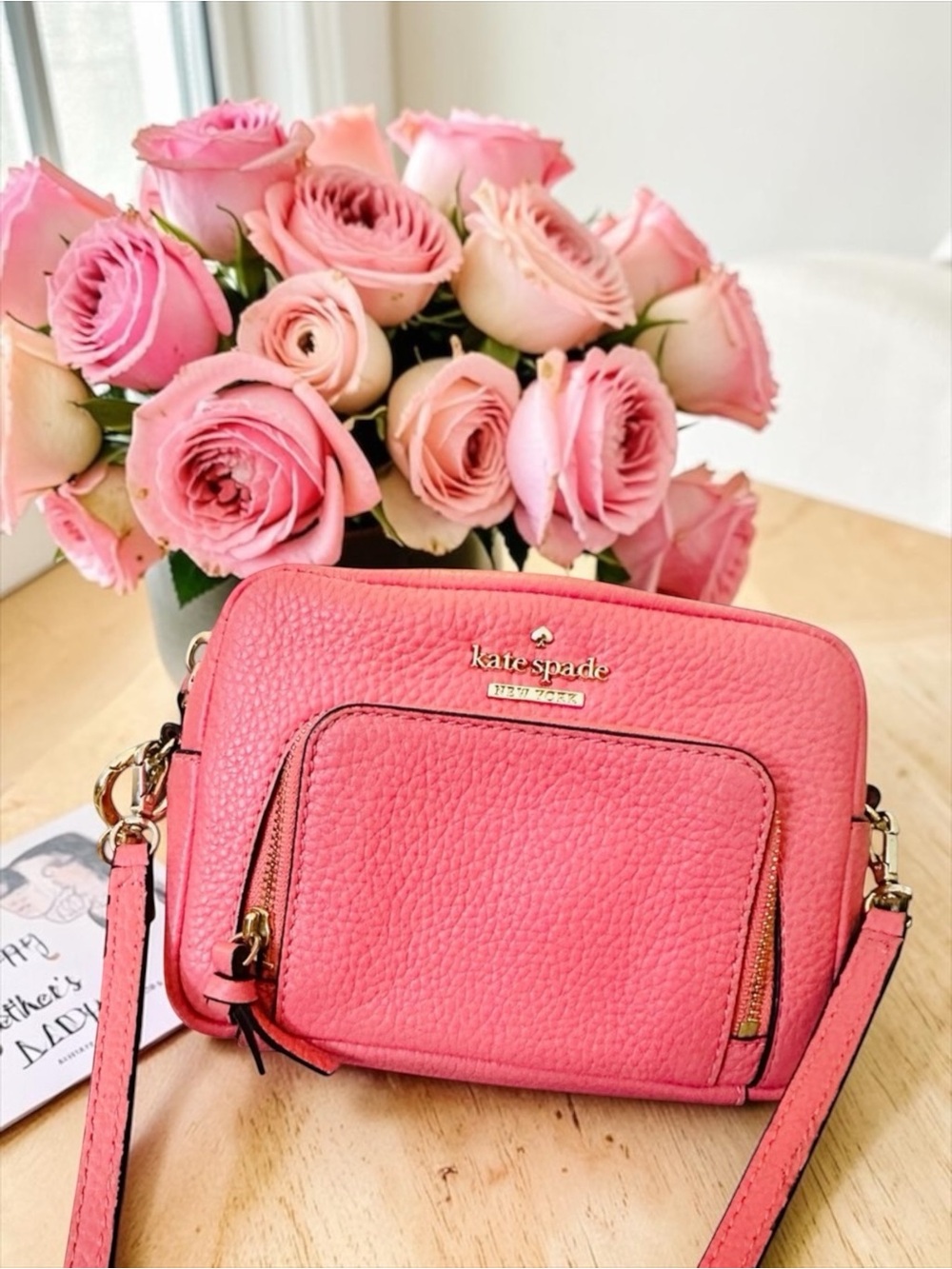 Kate Spade Cobble Hill Rosie Crossbody Camera Bag Pebbled Leather